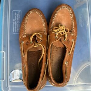Men’s brown authentic original Sperry boat shoe size 9.5